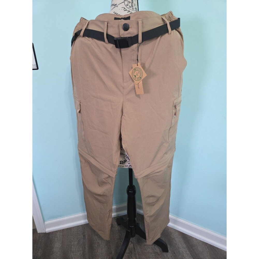 northbound pants mens belted hiking new with tags 36x32 belted